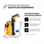 WAP Lavadora de Alta Pressão WL 1800 360L/h Portátil, com Jato em Leque e Concentrado 1500psi 1400W